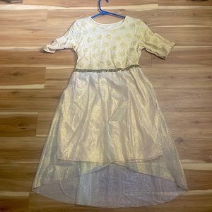 Wonder nation gold party dress